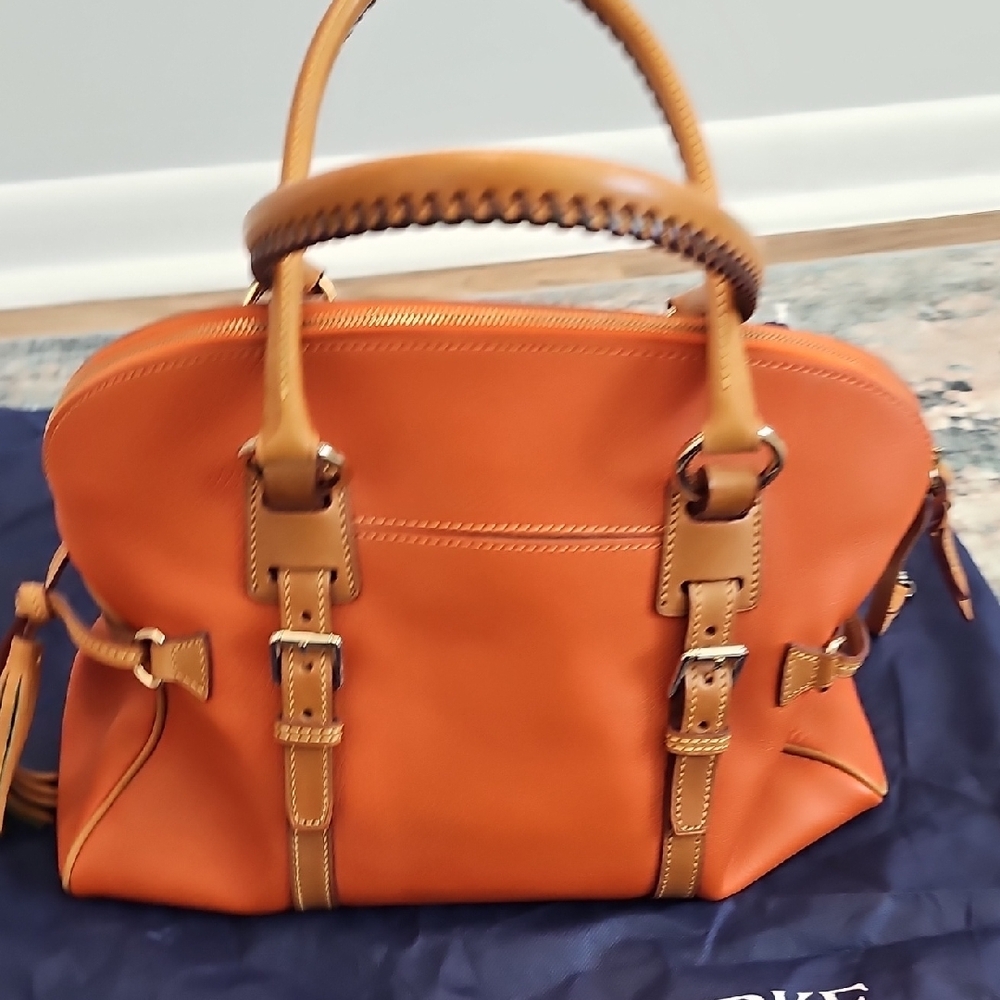 Dooney & Bourke Vibrant Orange Satchel - Picture 8 of 12